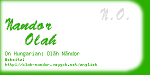 nandor olah business card